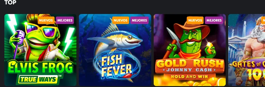 Tragamonedas más jugadas del lobby de 1Red casino