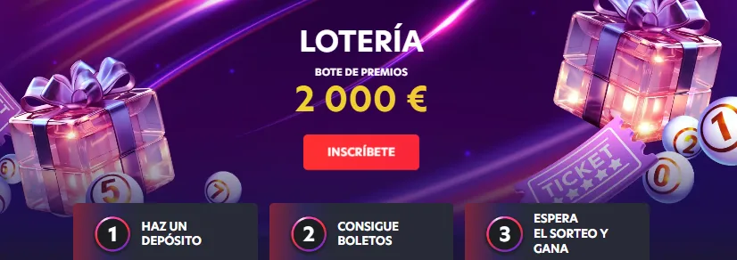 Lotería del casino 1Red: depósito, boletos y sorteo